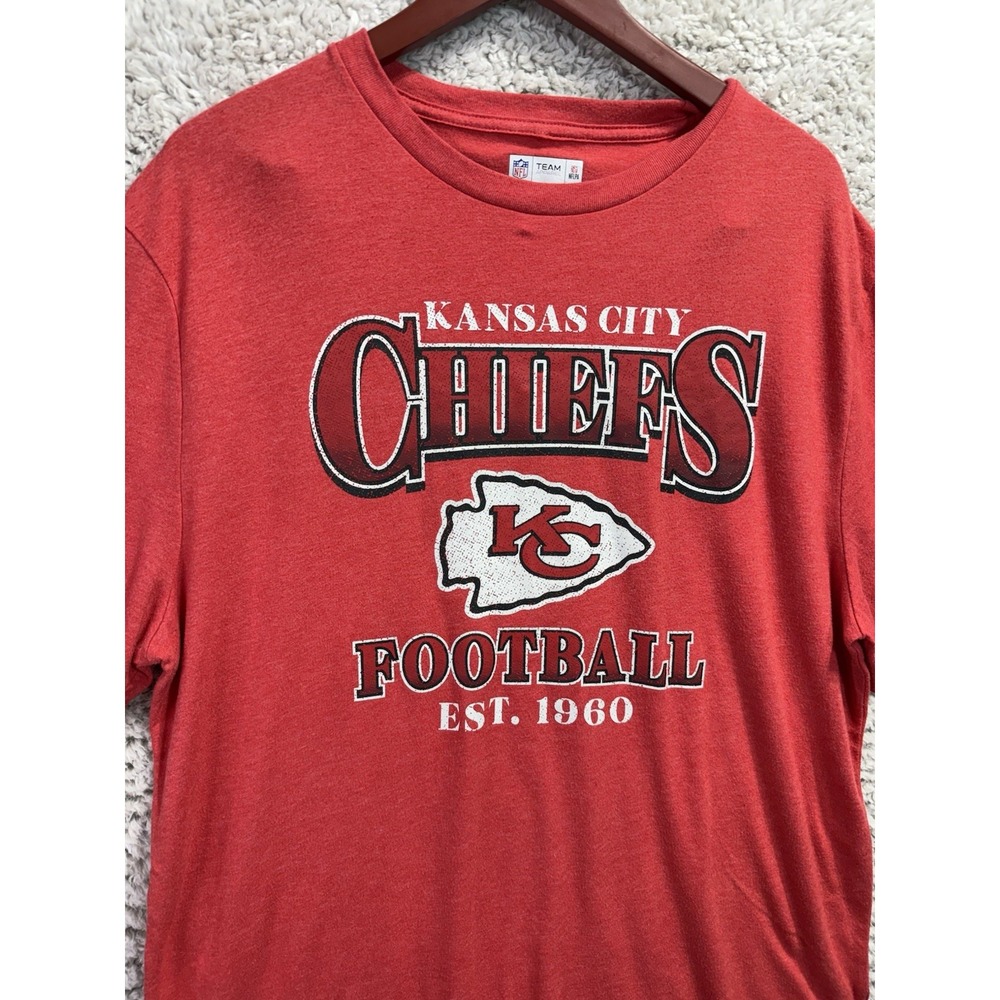 NFL Kansas City Chiefs Tshirt Men's L Red Football Logo - Picture 3 of 9